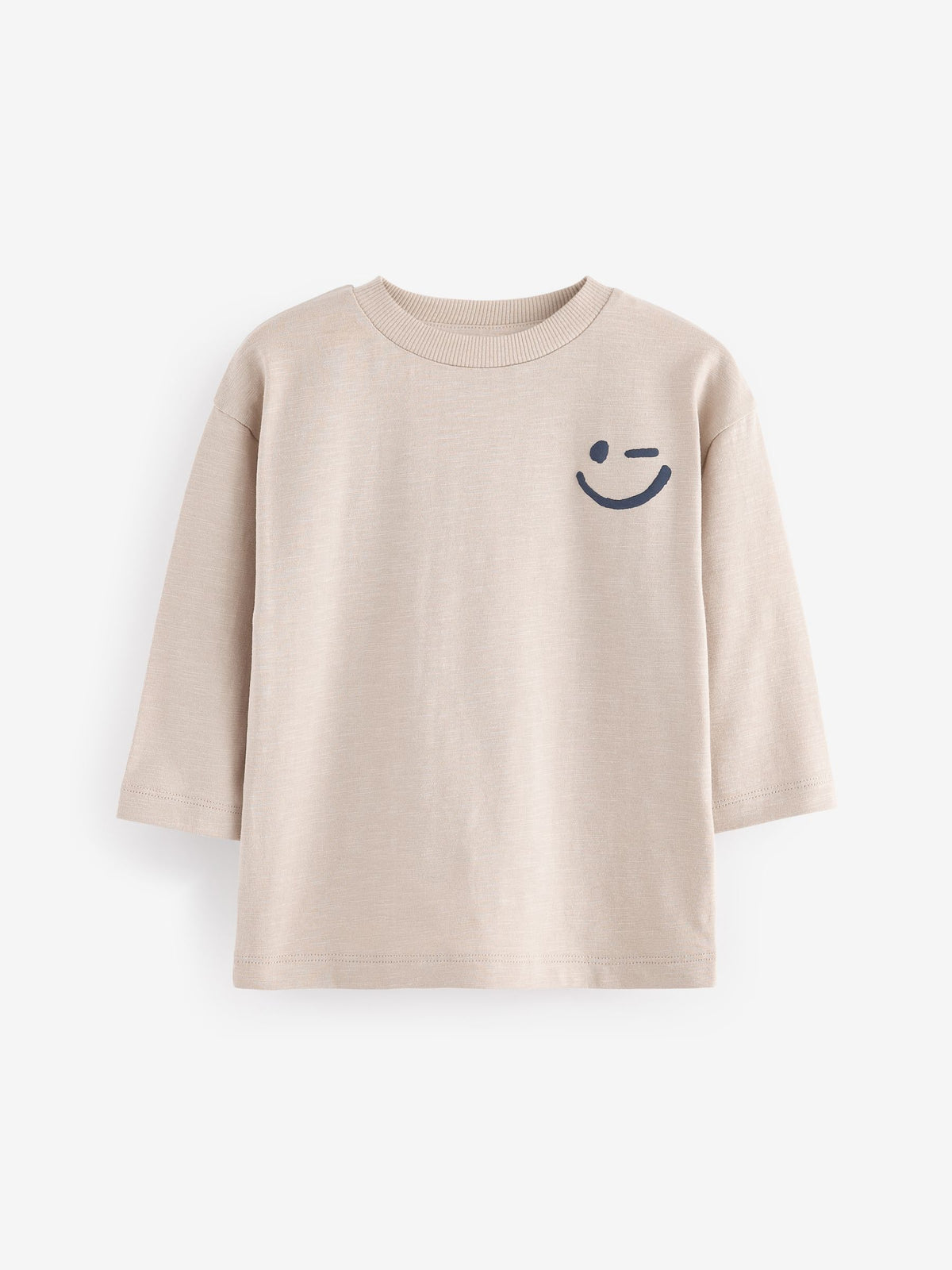 Dsiney Kidz - Ecru Cream Long Sleeves Semi Plain T-Shirt (3mths-7yrs) image 1