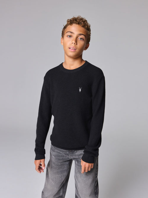 smALLSAINTS Black Waffle Knitted Jumper - image 1