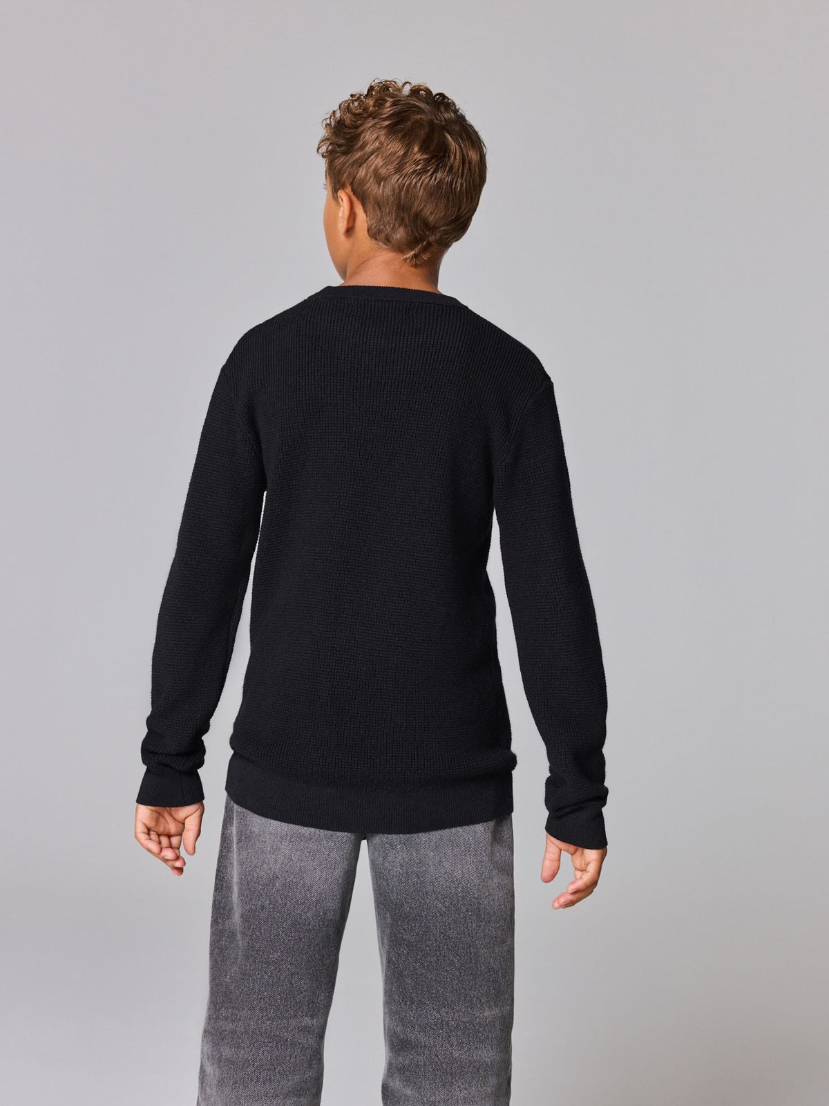 smALLSAINTS Black Waffle Knitted Jumper - image 2