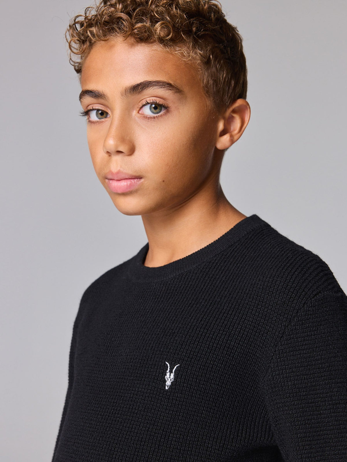 smALLSAINTS Black Waffle Knitted Jumper - image 3