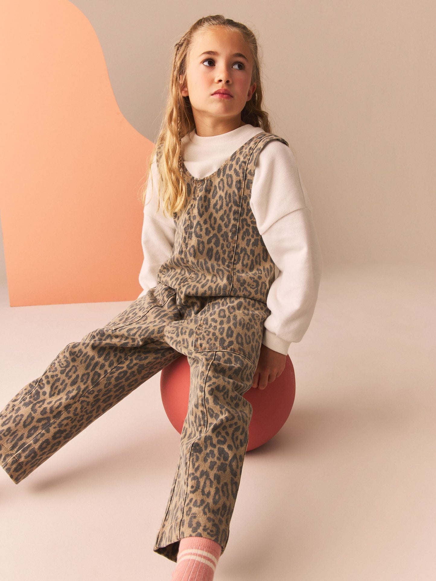 Animal Slouchy Dungarees (3-16yrs)