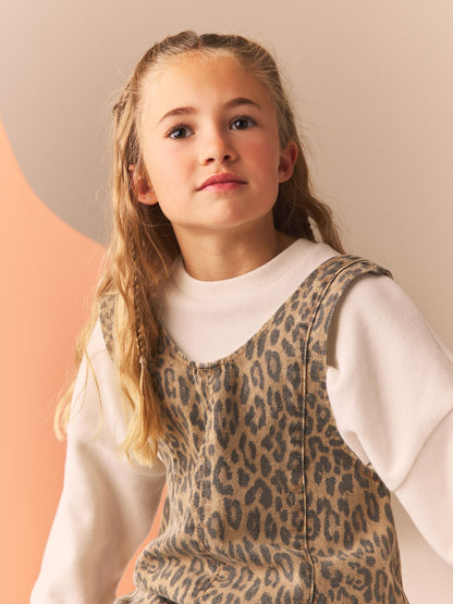 Animal Slouchy Dungarees (3-16yrs)