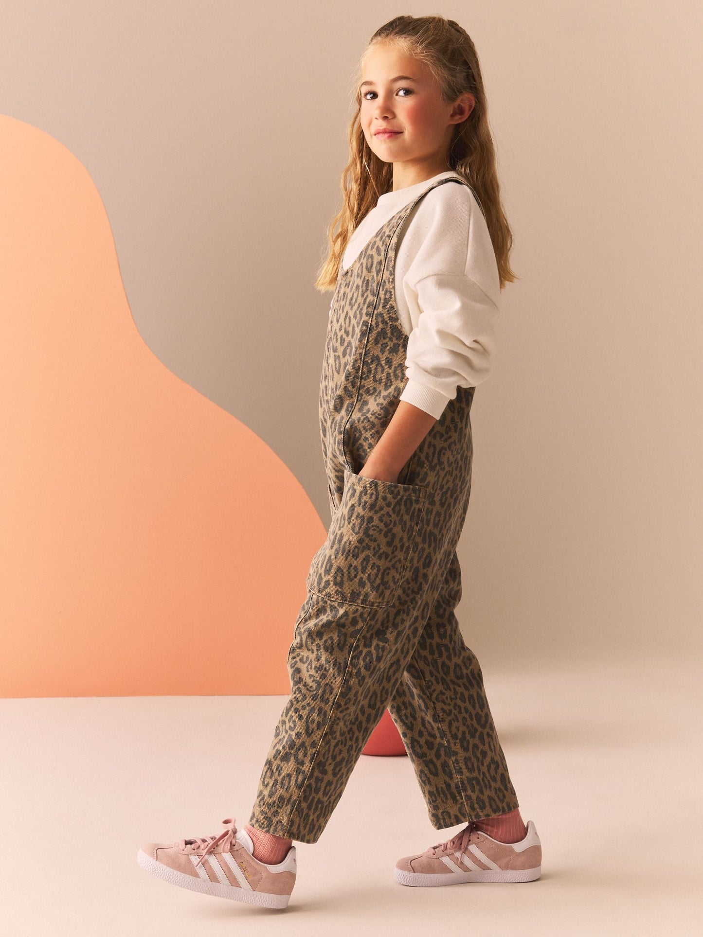 Animal Slouchy Dungarees (3-16yrs)
