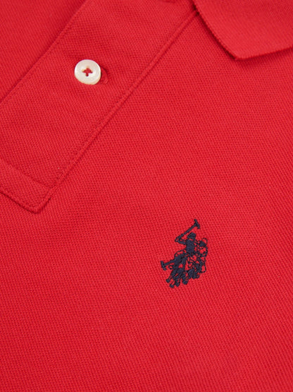 Dsiney Kidz - U.S. Polo Assn. Red Double Horsemen Polo Shirt image 7