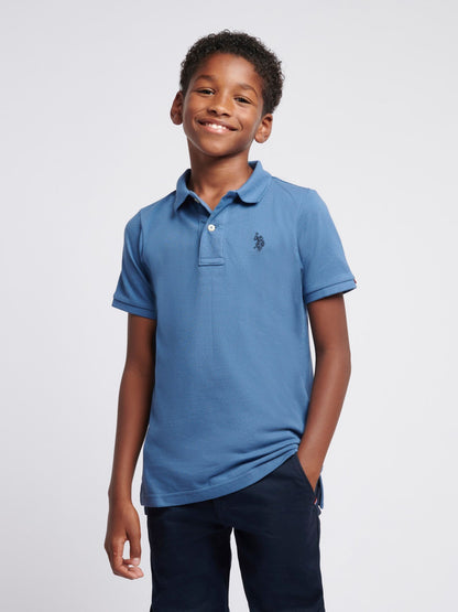 Dsiney Kidz - U.S. Polo Assn. Sky Blue Double Horsemen Polo Shirt image 1