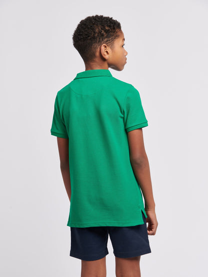 Dsiney Kidz - U.S. Polo Assn. Green Double Horsemen Polo Shirt image 4