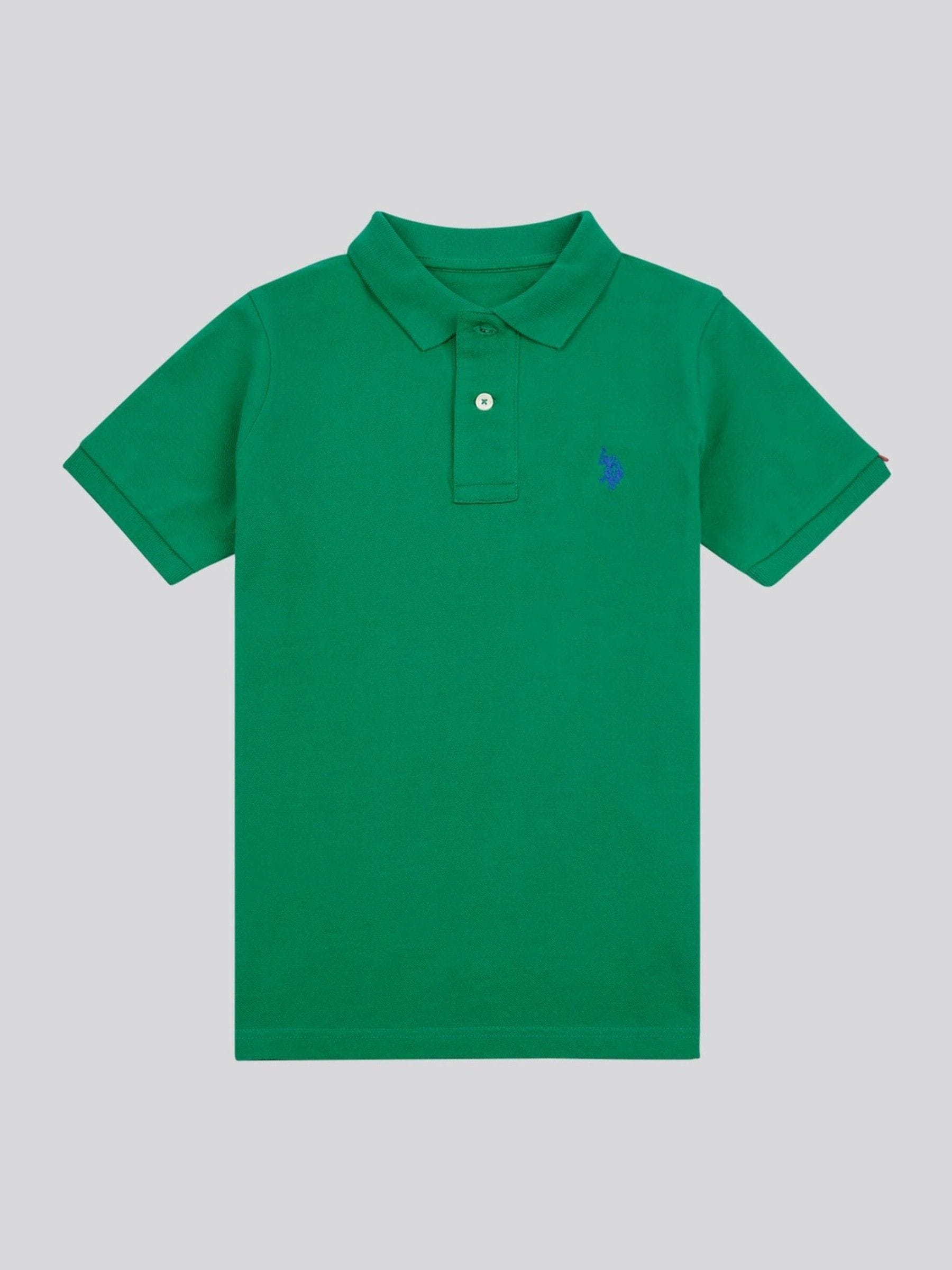 Dsiney Kidz - U.S. Polo Assn. Green Double Horsemen Polo Shirt image 5