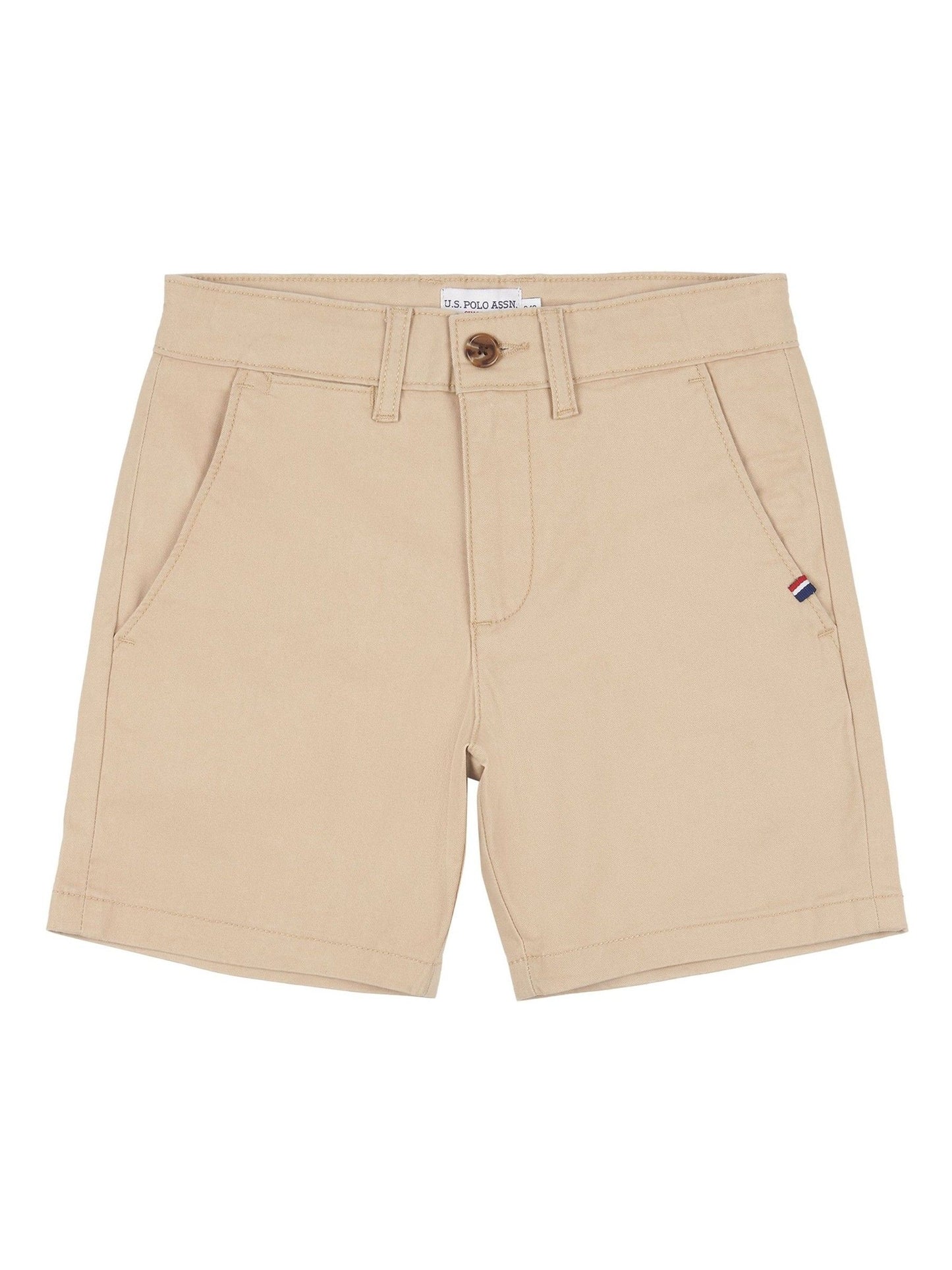 Dsiney Kidz - U.S. Polo Assn. Cream Boys Classic Chino Shorts image 6