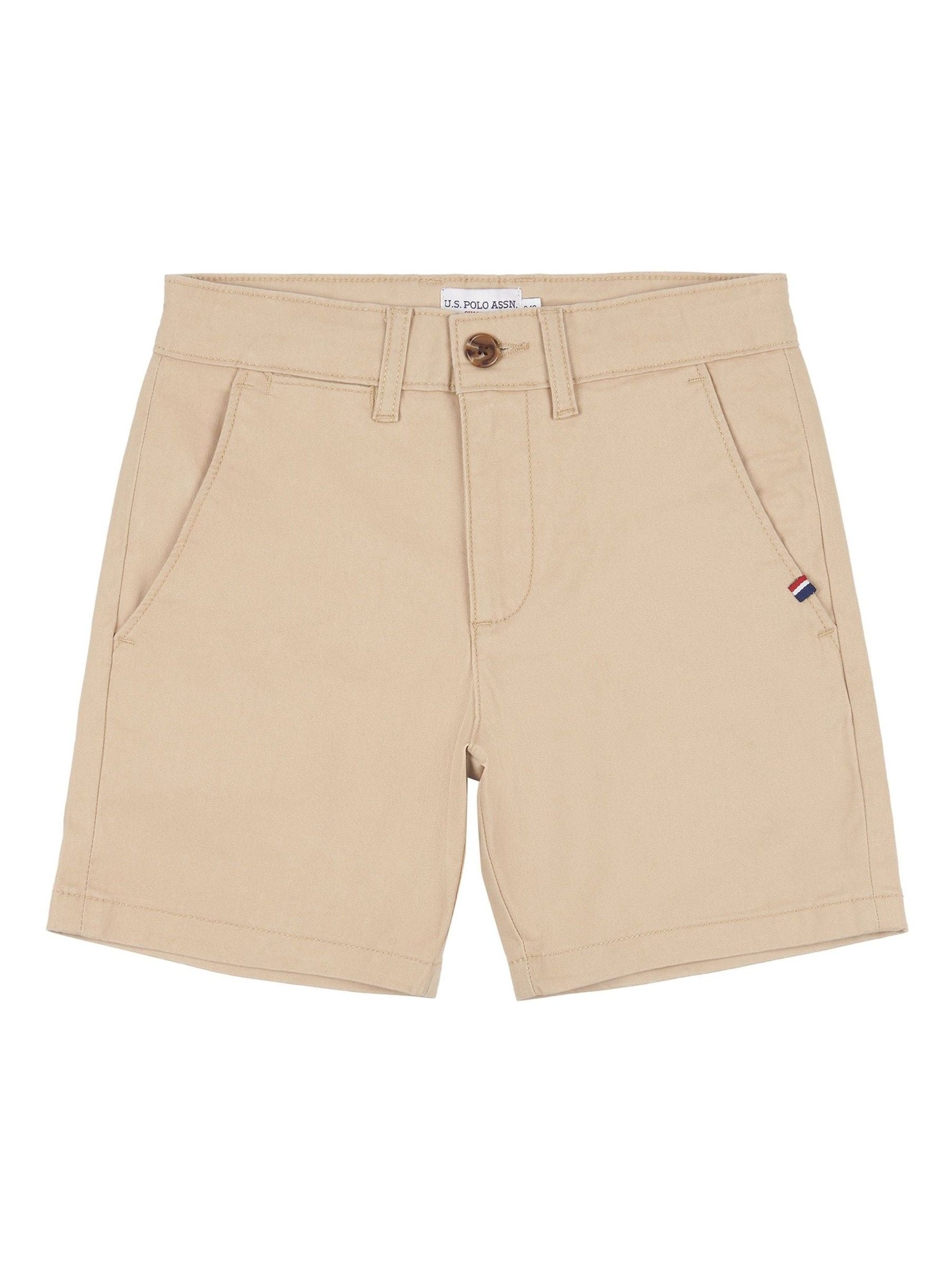 Dsiney Kidz - U.S. Polo Assn. Cream Boys Classic Chino Shorts image 6