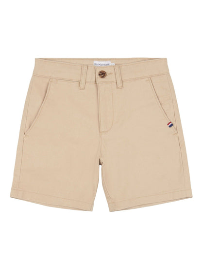 Dsiney Kidz - U.S. Polo Assn. Cream Boys Classic Chino Shorts image 6
