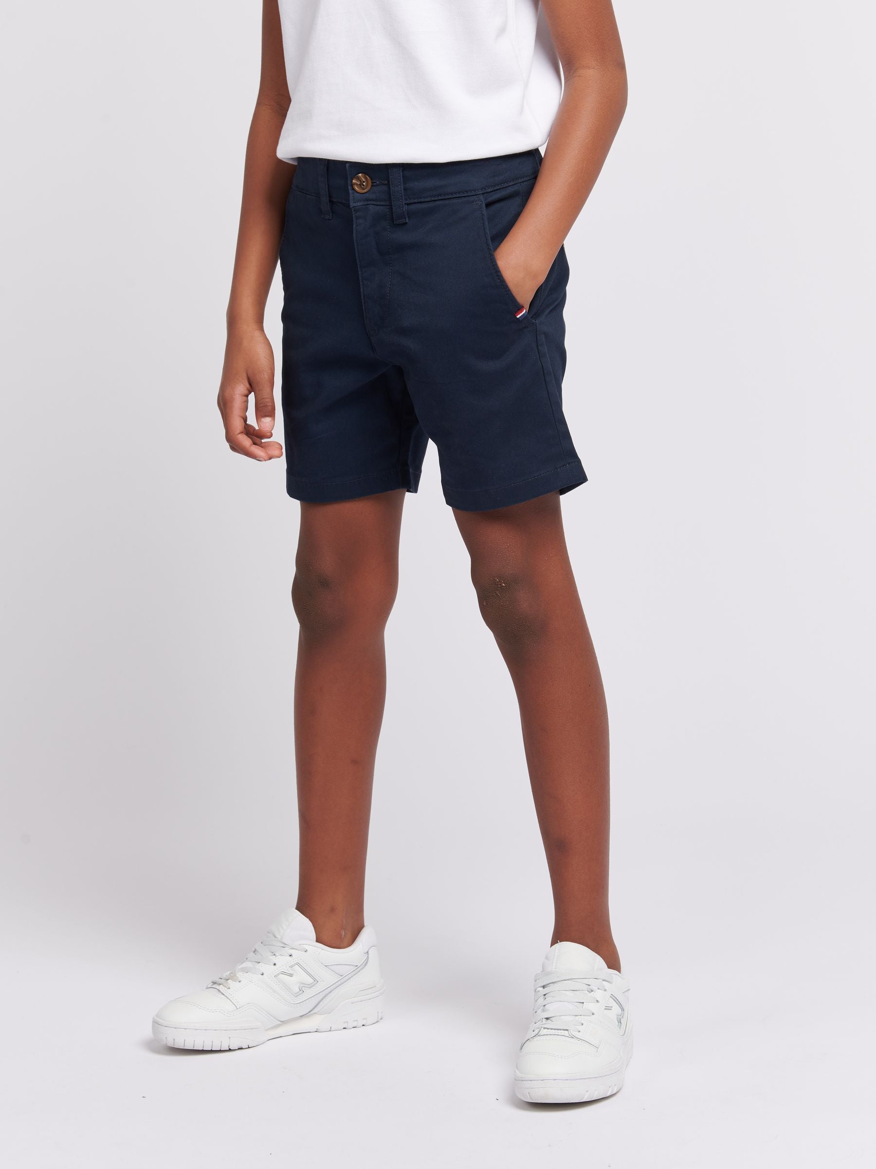 Dsiney Kidz - U.S. Polo Assn. Blue Boys Classic Chino Shorts image 1
