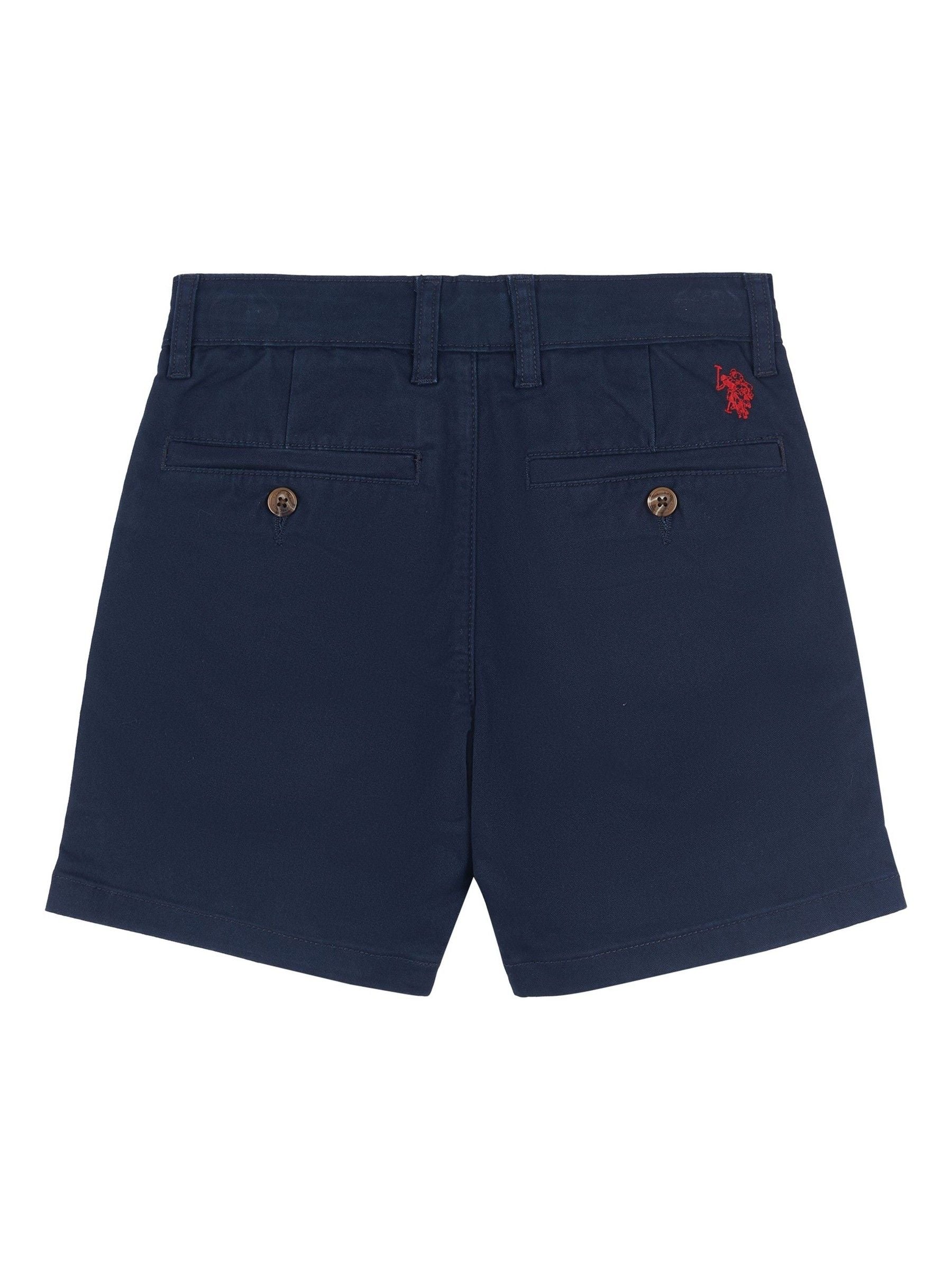 Dsiney Kidz - U.S. Polo Assn. Blue Boys Classic Chino Shorts image 7