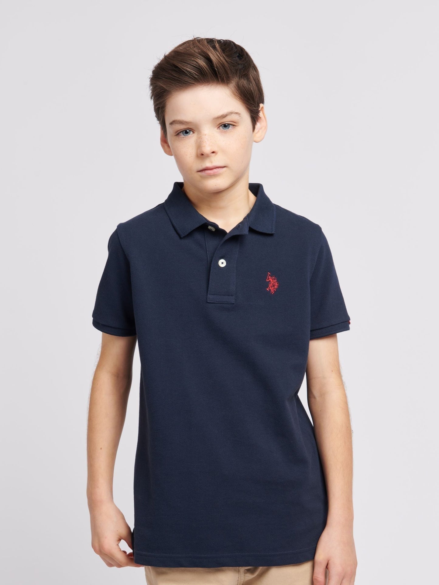 Dsiney Kidz - U.S. Polo Assn. Light Blue Double Horsemen Polo Shirt image 5