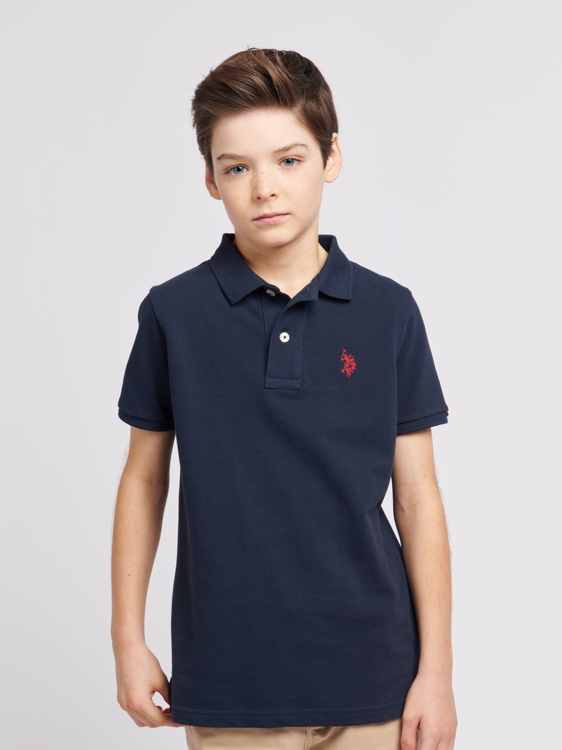 Dsiney Kidz - U.S. Polo Assn. Light Blue Double Horsemen Polo Shirt image 5