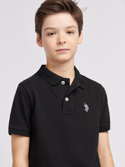 Dsiney Kidz - U.S. Polo Assn. Black Double Horsemen Polo Shirt image 2