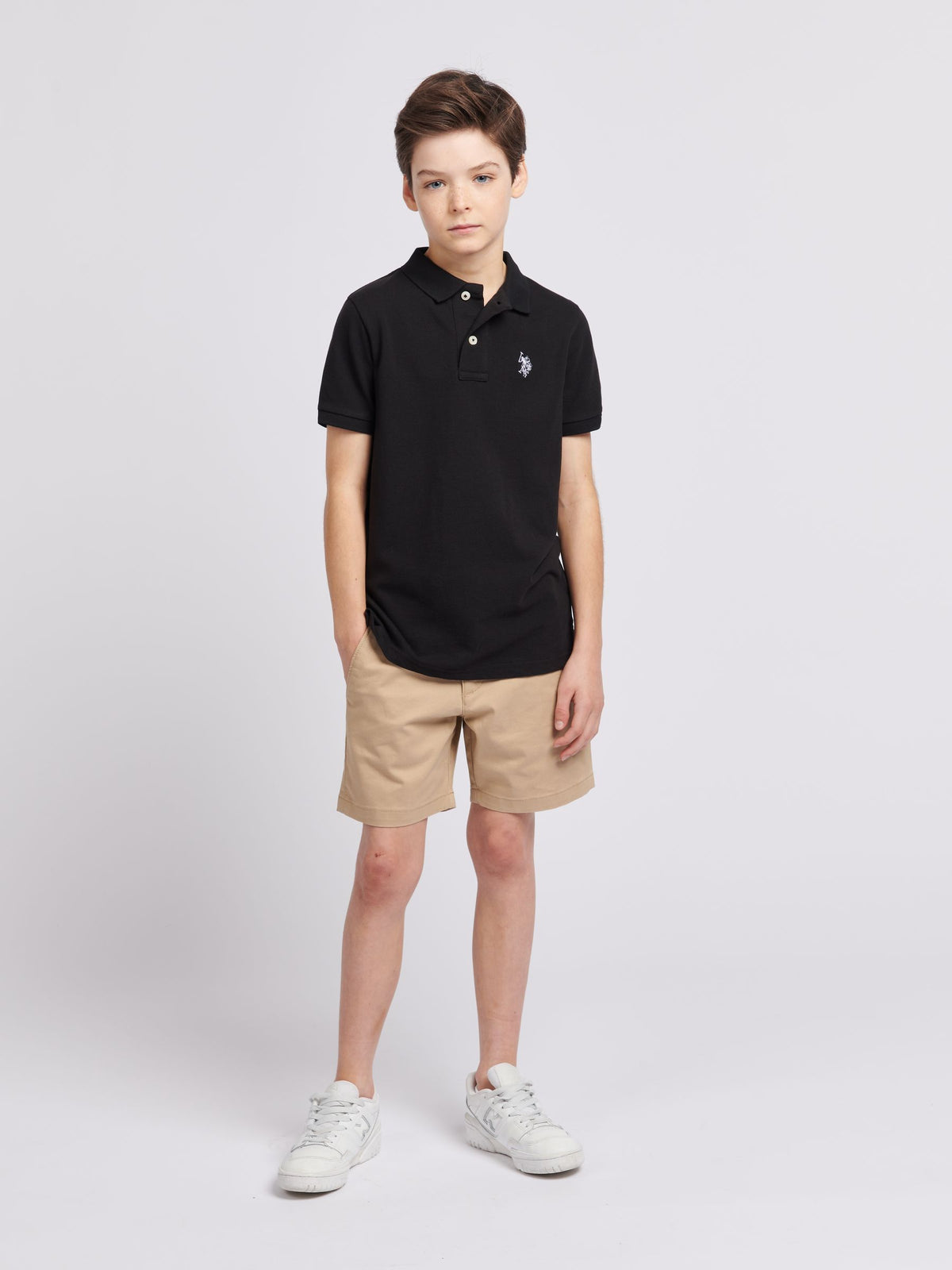 Dsiney Kidz - U.S. Polo Assn. Black Double Horsemen Polo Shirt image 3