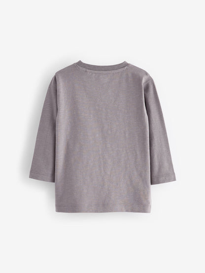 Grey Bear Long Sleeves Semi Plain T-Shirt (3mths-7yrs) image 3