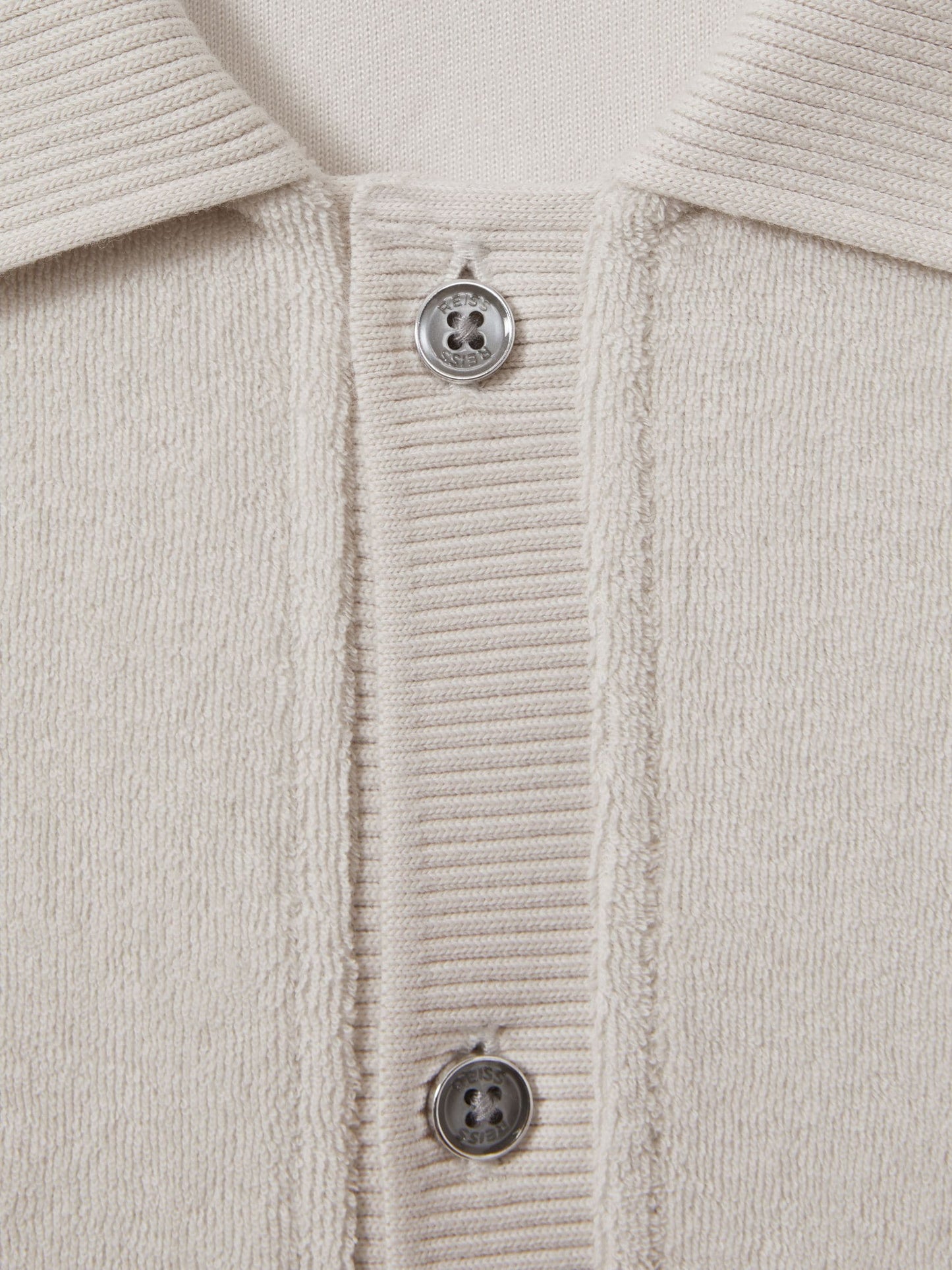 Dsiney Kidz - Reiss Off White Eden 9-13 yrs Towelling Cuban Collar Shirt image 4
