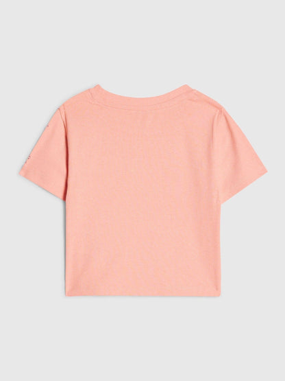 Dsiney Kidz - River Island Pink Bow Diamante Baby T-Shirt image 2