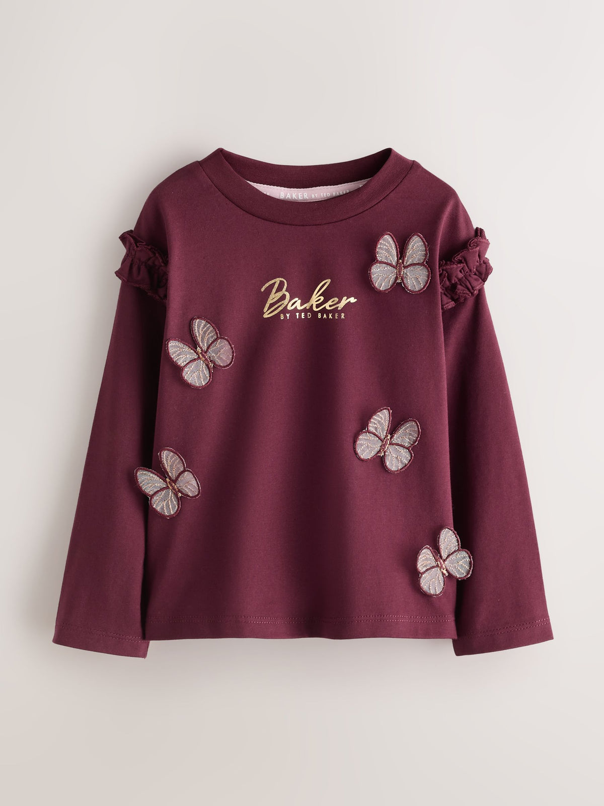 Baker by Ted Baker Berry Pink 3 Pack 3D Butterfly T-Shirts - image 2