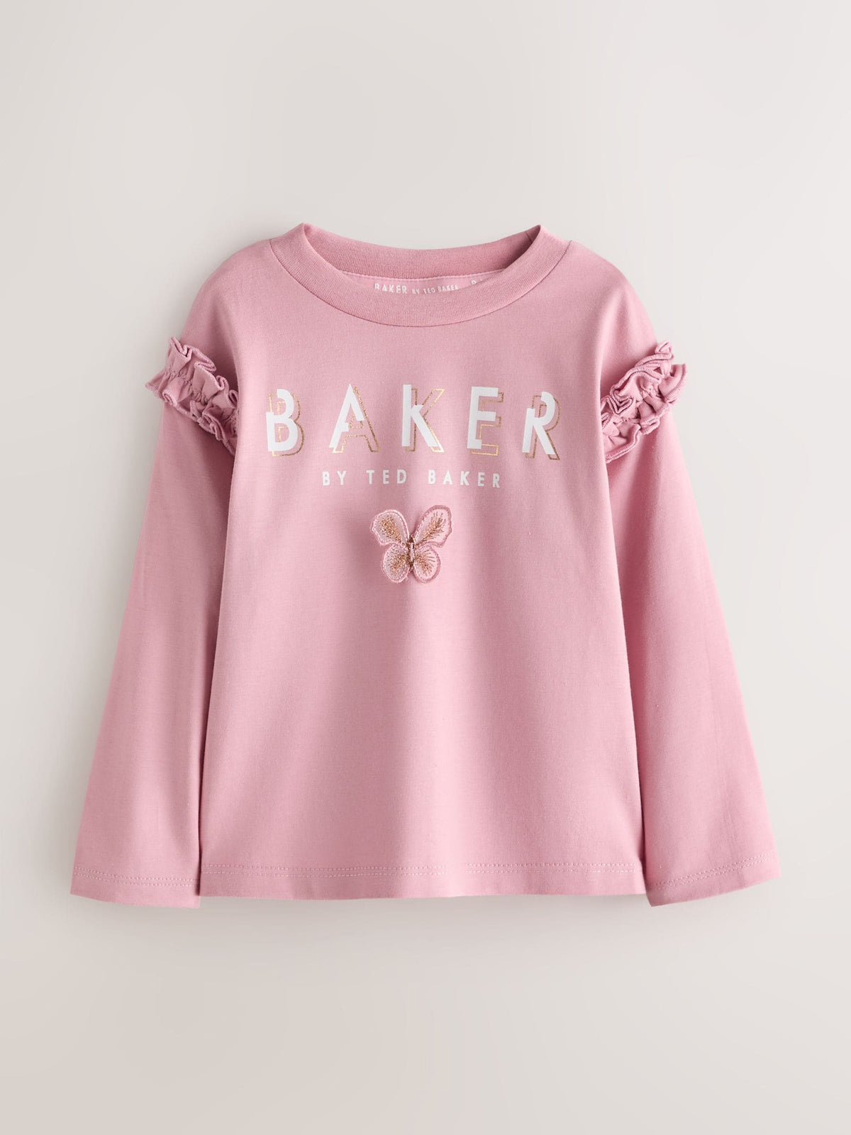 Baker by Ted Baker Berry Pink 3 Pack 3D Butterfly T-Shirts - image 3
