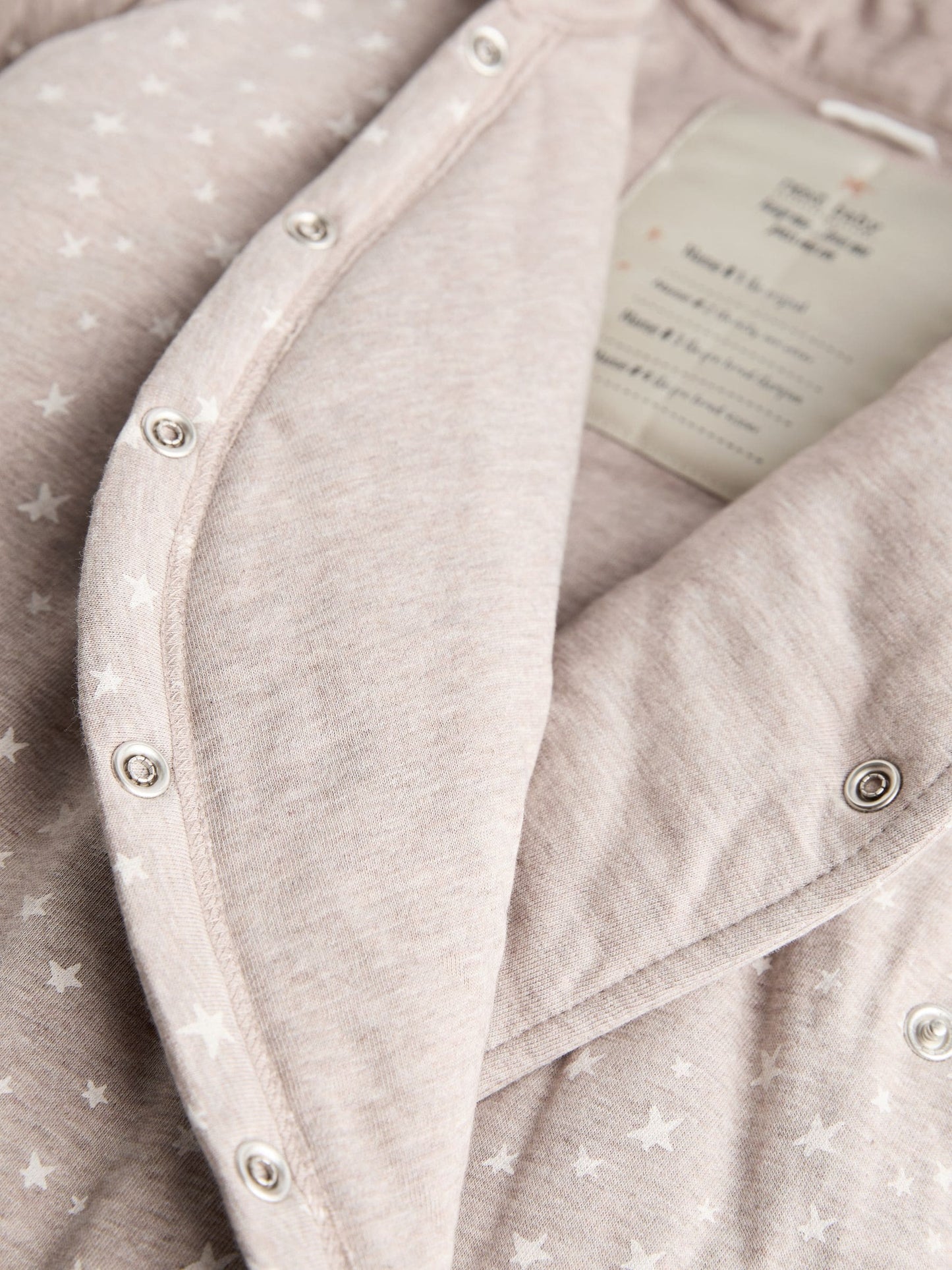 Chocolate Brown Star Jersey Wrap Baby Hooded Pramsuit