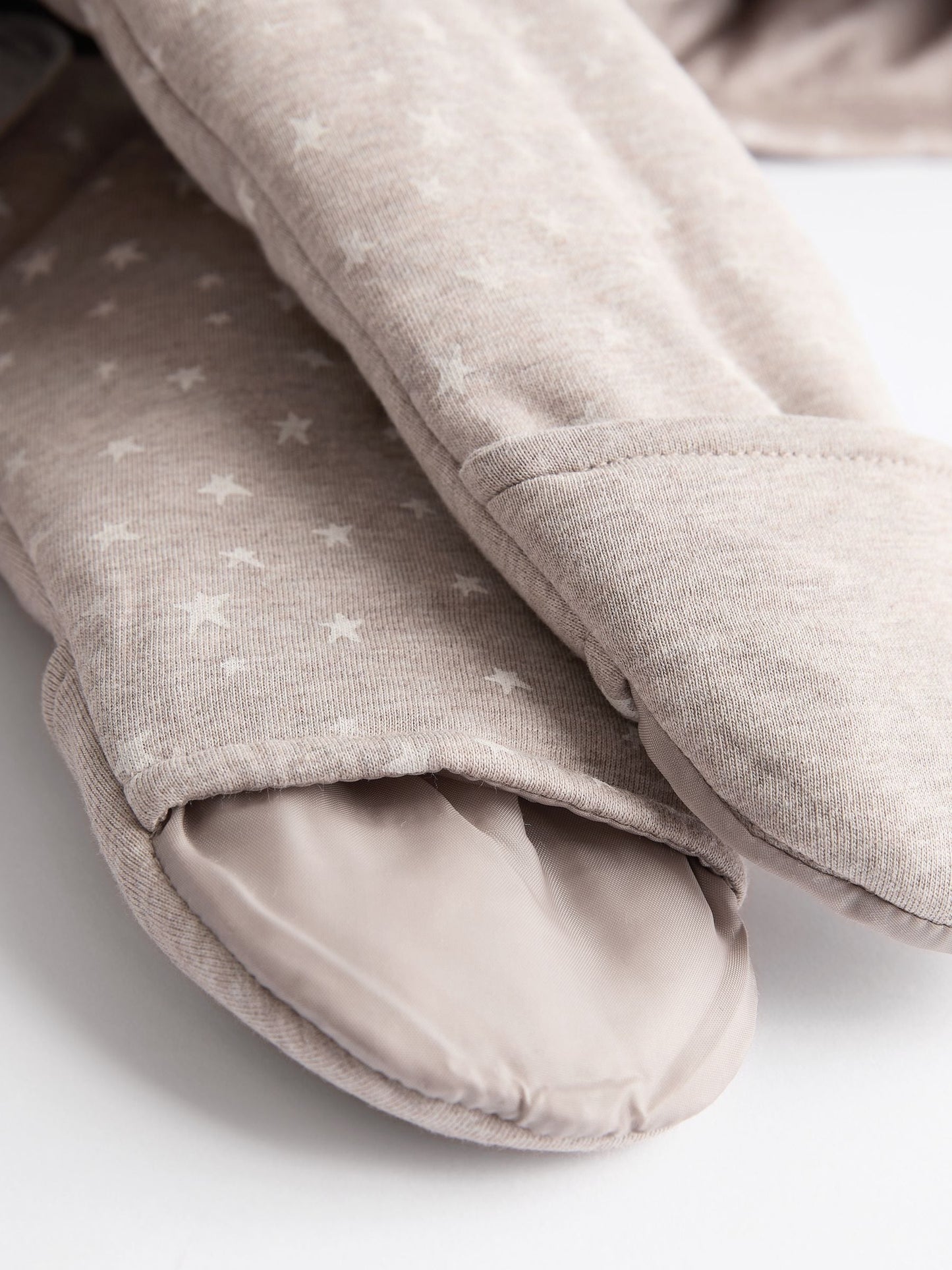 Chocolate Brown Star Jersey Wrap Baby Hooded Pramsuit