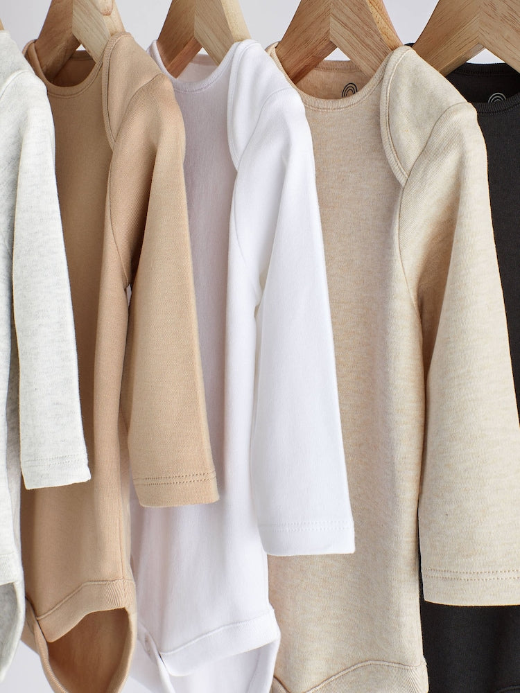 Neutral Baby Essential Long Sleeve Bodysuits 5 Pack