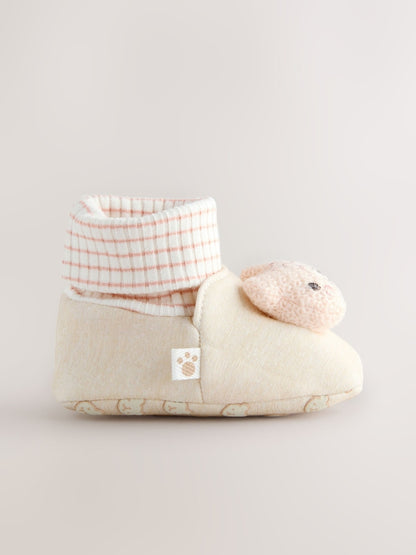 Neutral Bear Baby Sock Top Boots Immediate