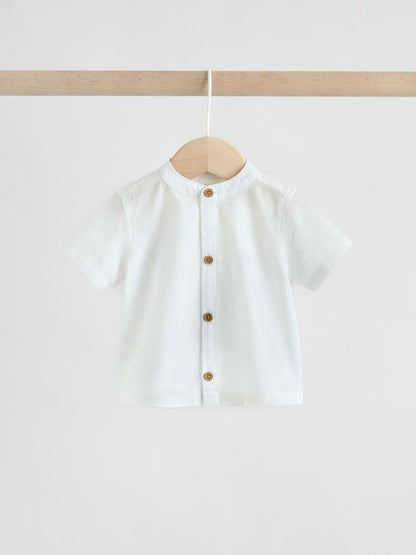Neutral Woven Waistcoat, Shirt and Shorts Baby Set 3 Piece Immediate