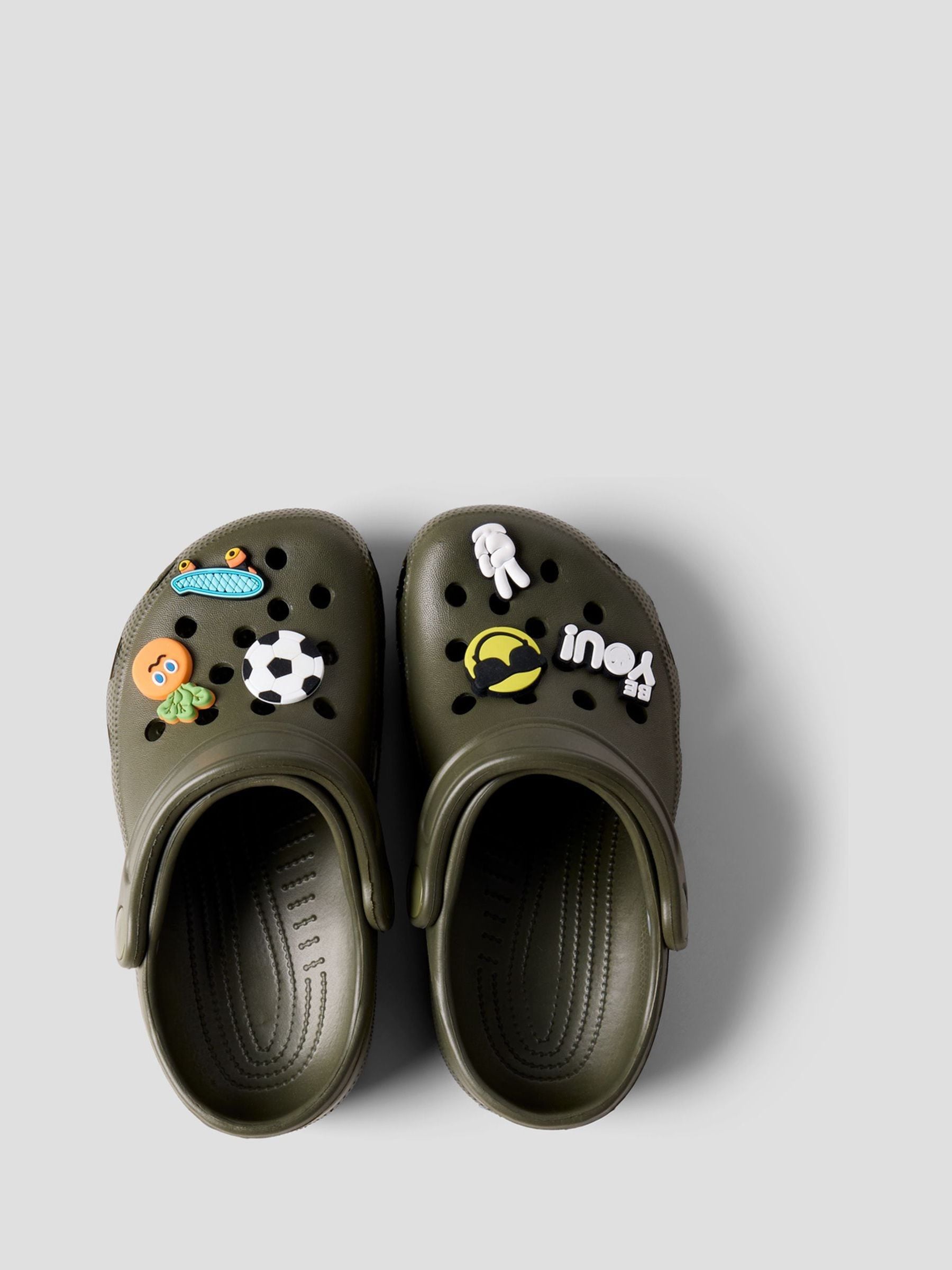 Name It Green Rubber Clogs with Charms Sandals image 1