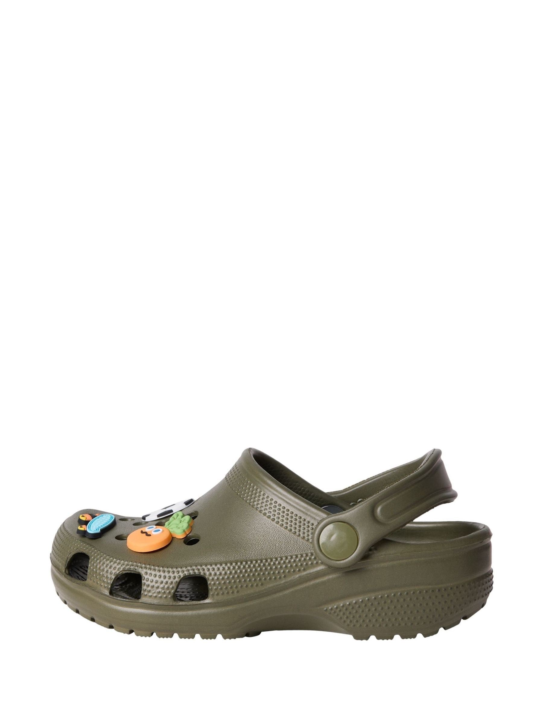 Name It Green Rubber Clogs with Charms Sandals image 2