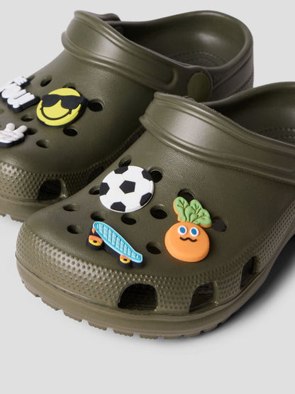 Name It Green Rubber Clogs with Charms Sandals image 4