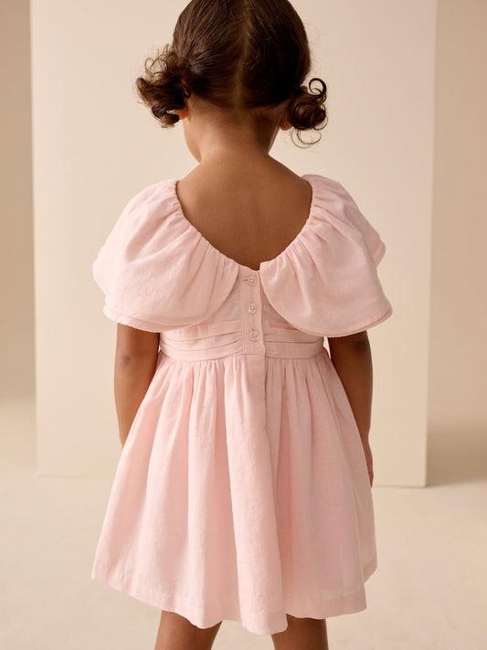 Pale Pink Angel Sleeve Prom Dress (3mths-8yrs)