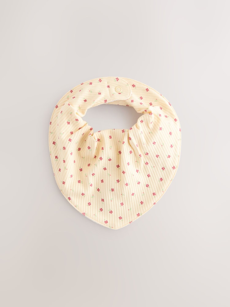 Pink 4 Piece Baby Beanies And Dibble Bibs Set (0-18mths)