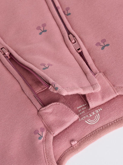 Pink Cherry 2.5 TOG Wadded Baby Sleepsuit