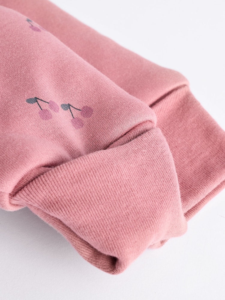 Pink Cherry 2.5 TOG Wadded Baby Sleepsuit