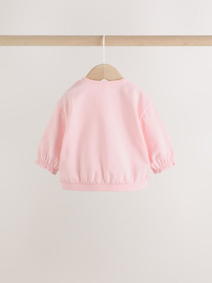 Pink Duck Sweat Top and Leggings Set Immediate