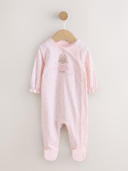 Pink Mummy Family Baby Sleepsuit Immediate