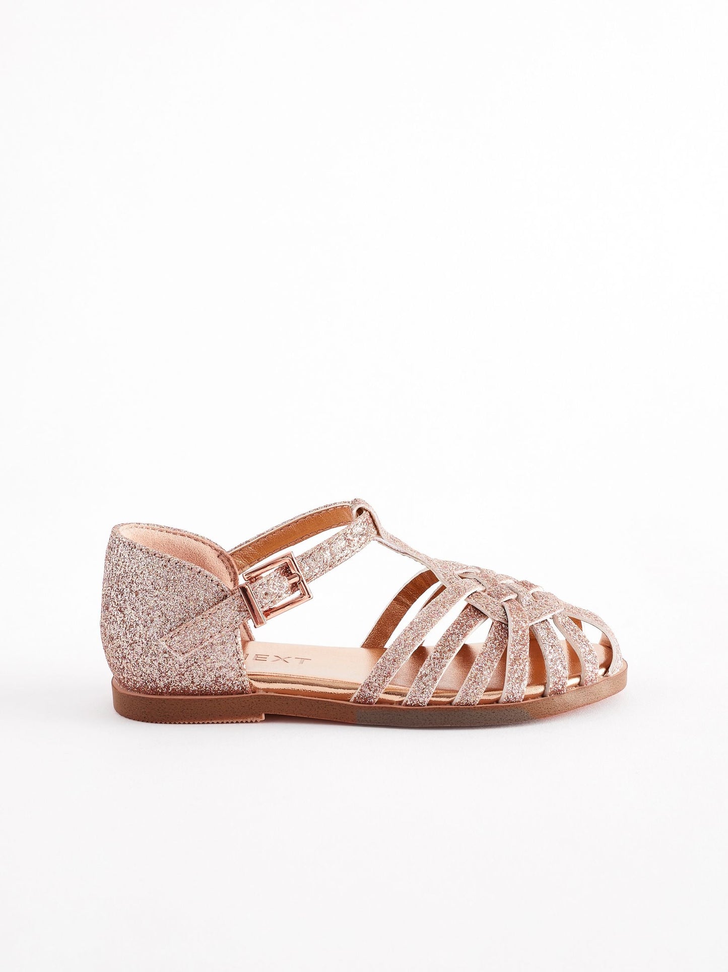 Pink Glitter Fisherman Occasion Sandals image 2