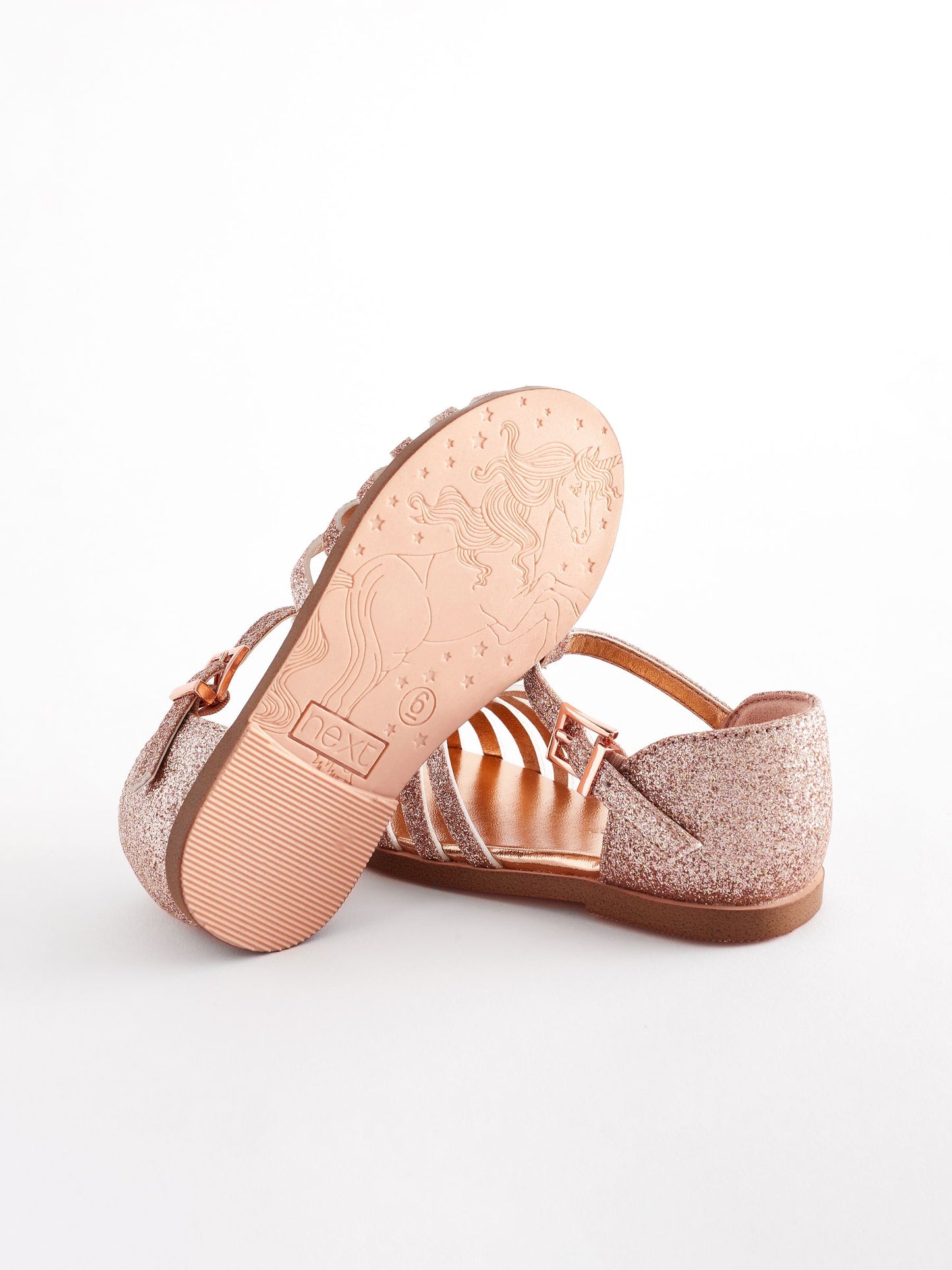 Pink Glitter Fisherman Occasion Sandals image 5
