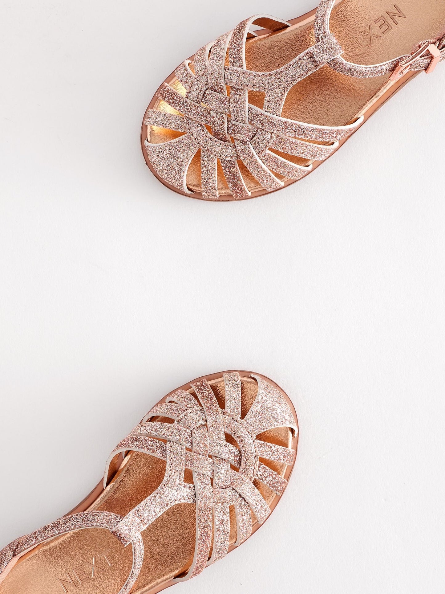 Pink Glitter Fisherman Occasion Sandals image 6