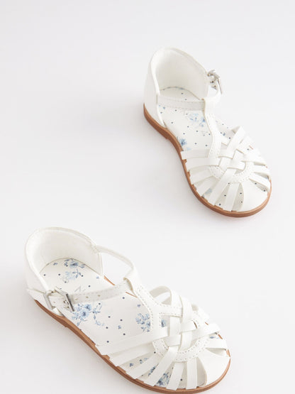 White Fisherman Occasion Sandals image 3