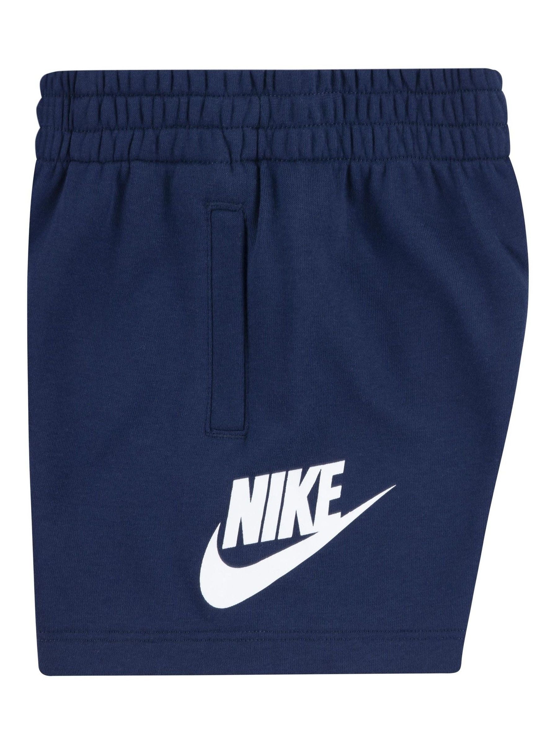 Nike Navy Club T-Shirt and Shorts Set image 5