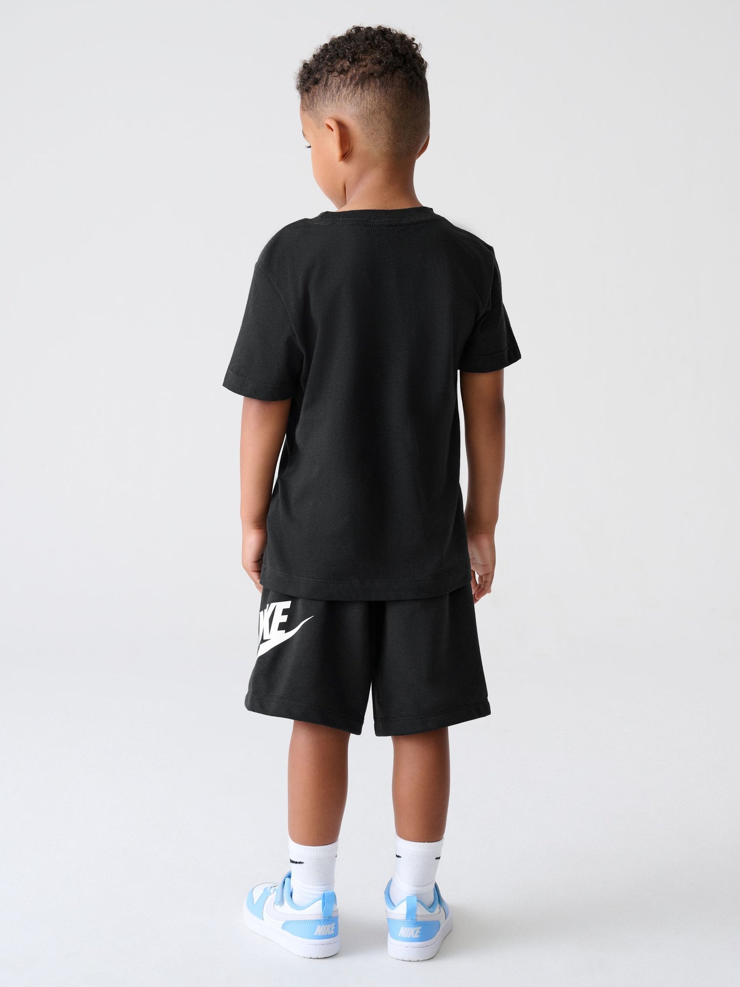 Nike Black Club T-Shirt and Shorts Set image 2