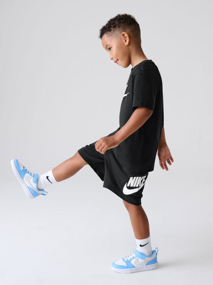 Nike Black Club T-Shirt and Shorts Set image 3