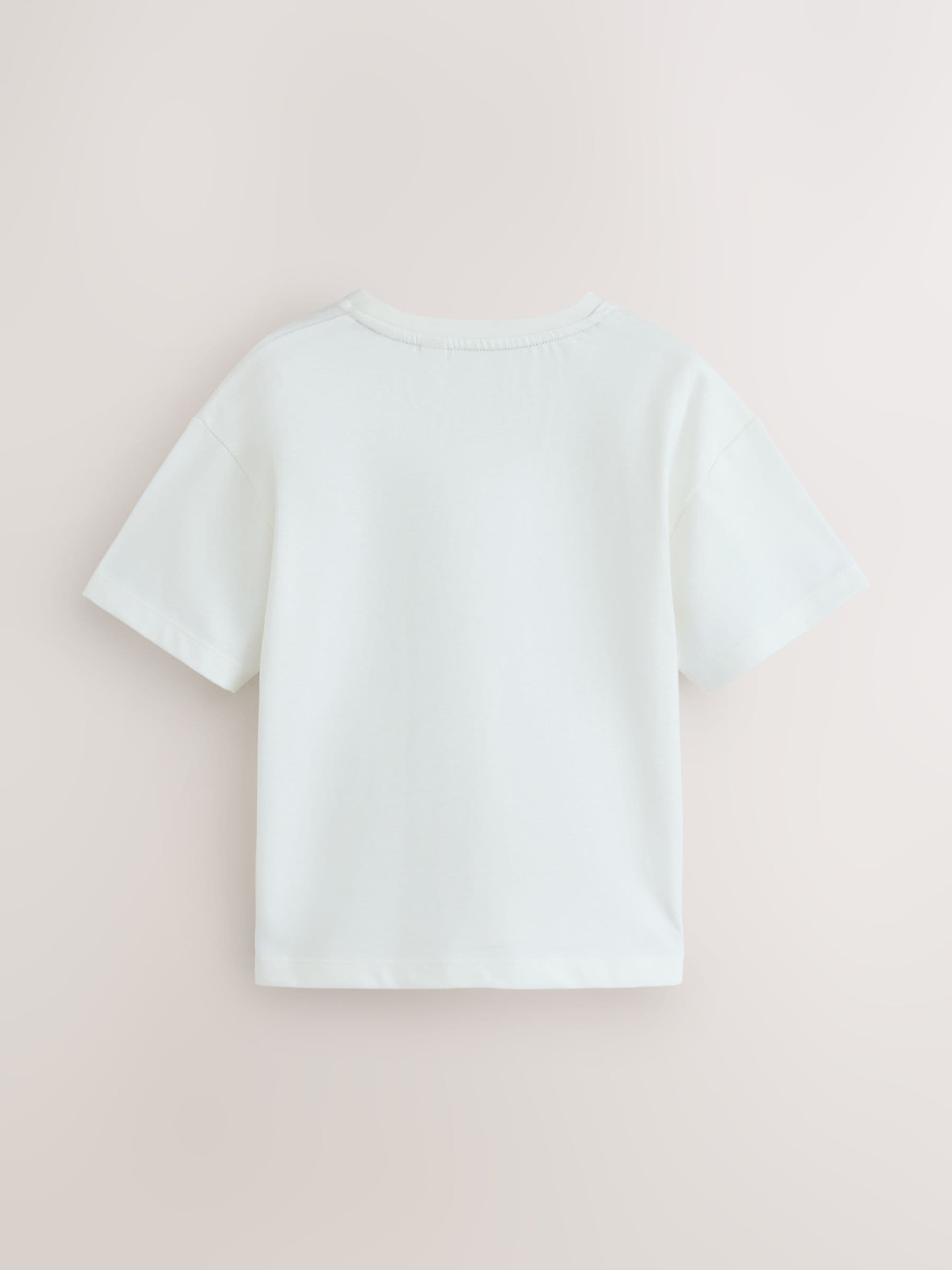 Dsiney Kidz - smALLSAINTS Black/White Script Crew Neck Relaxed T-Shirts 3 Pack image 3
