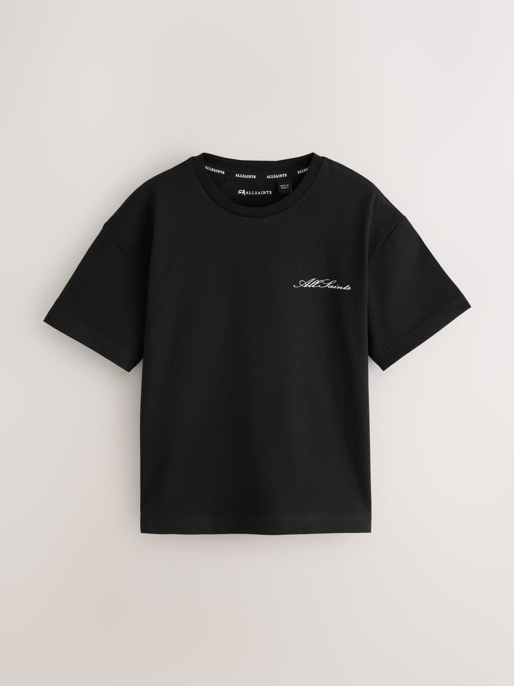 Dsiney Kidz - smALLSAINTS Black/White Script Crew Neck Relaxed T-Shirts 3 Pack image 4