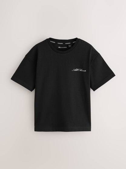 Dsiney Kidz - smALLSAINTS Black/White Script Crew Neck Relaxed T-Shirts 3 Pack image 4