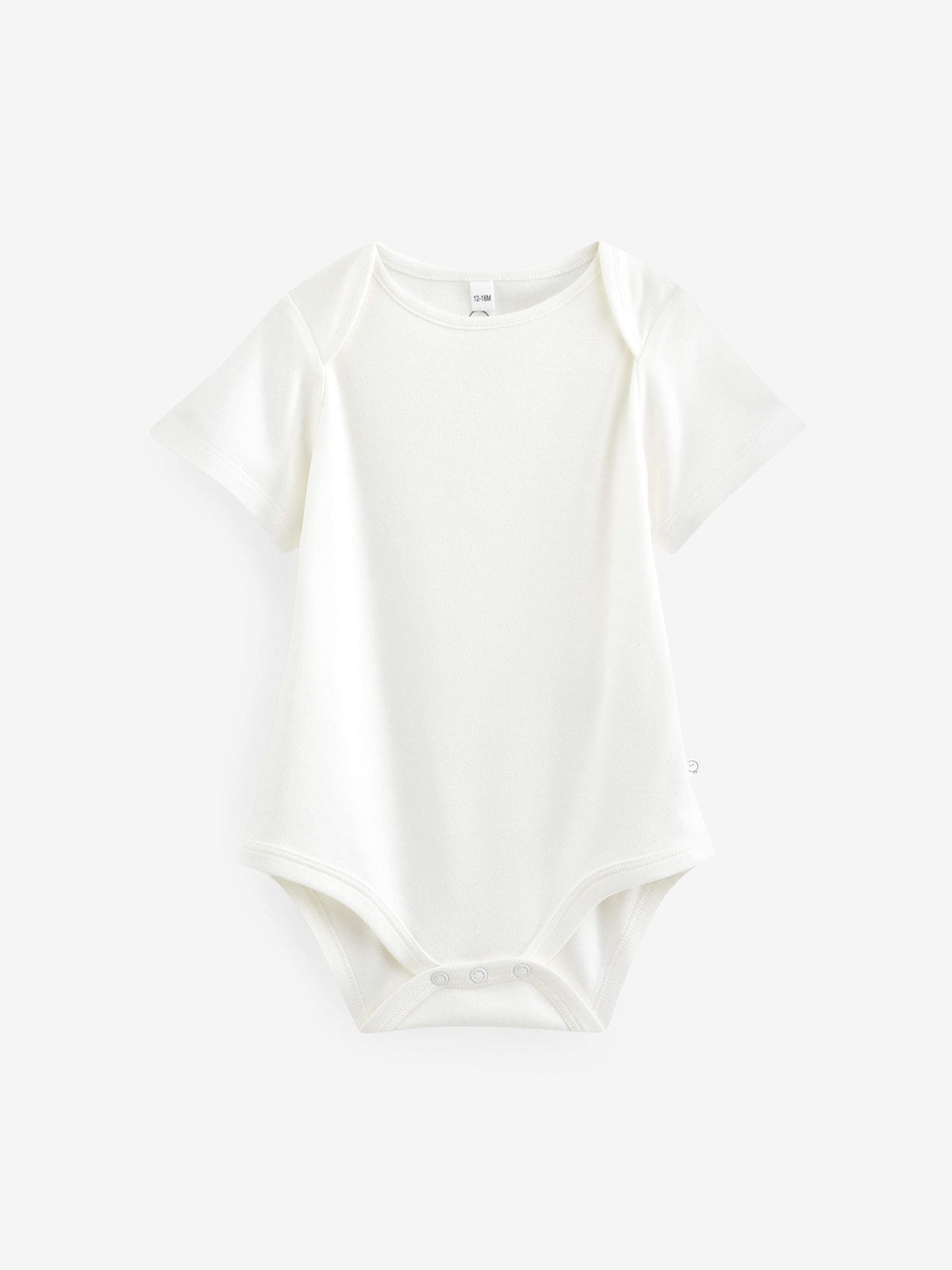 MORI White Short Sleeve Envelope Neckline Bodysuit image 1